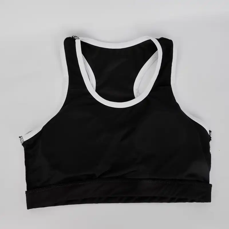 نیم تنه ورزشی زنانه مدل 268981335 اسپندکس رنگ مشکی مات