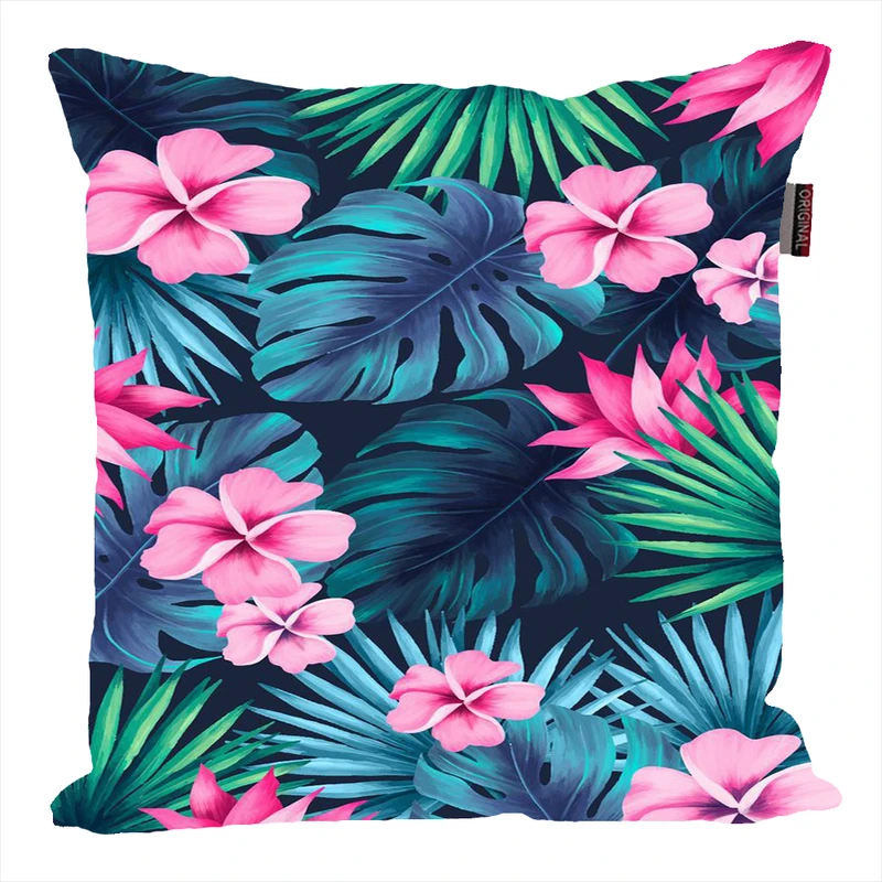 کوسن ناریکو مدل فانتزی طرح برگ گل گیاه کد 04644