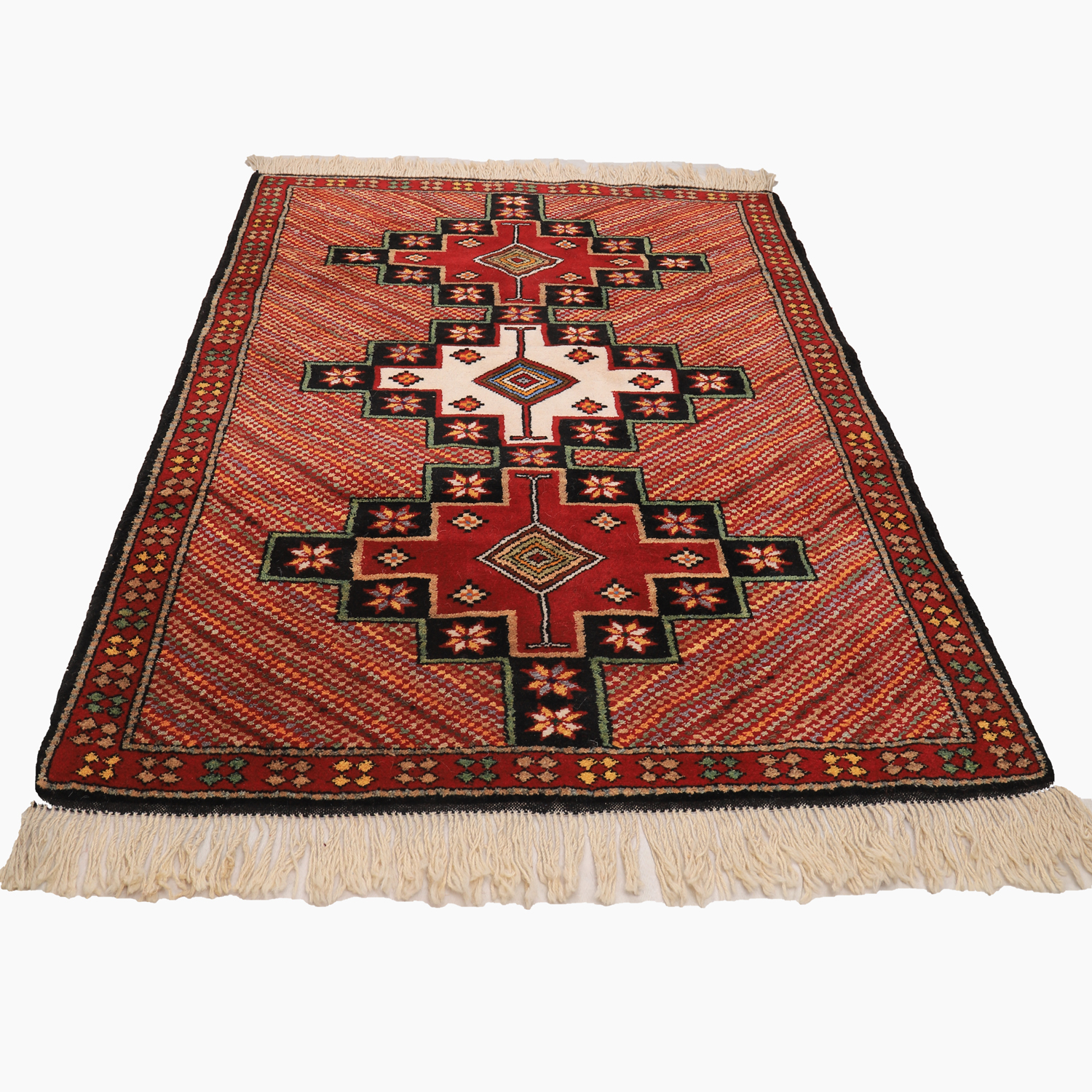 فرش دستباف دو و نیم متری طرح خراسان کد 4020339