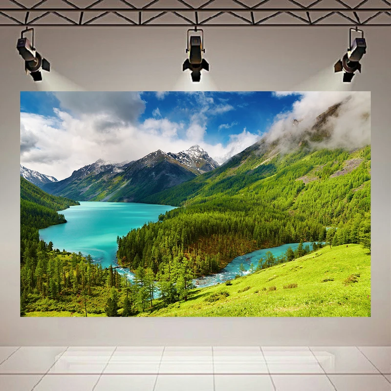  تابلو بوم طرح کوهستان مدل دریاچه کد AR3058343