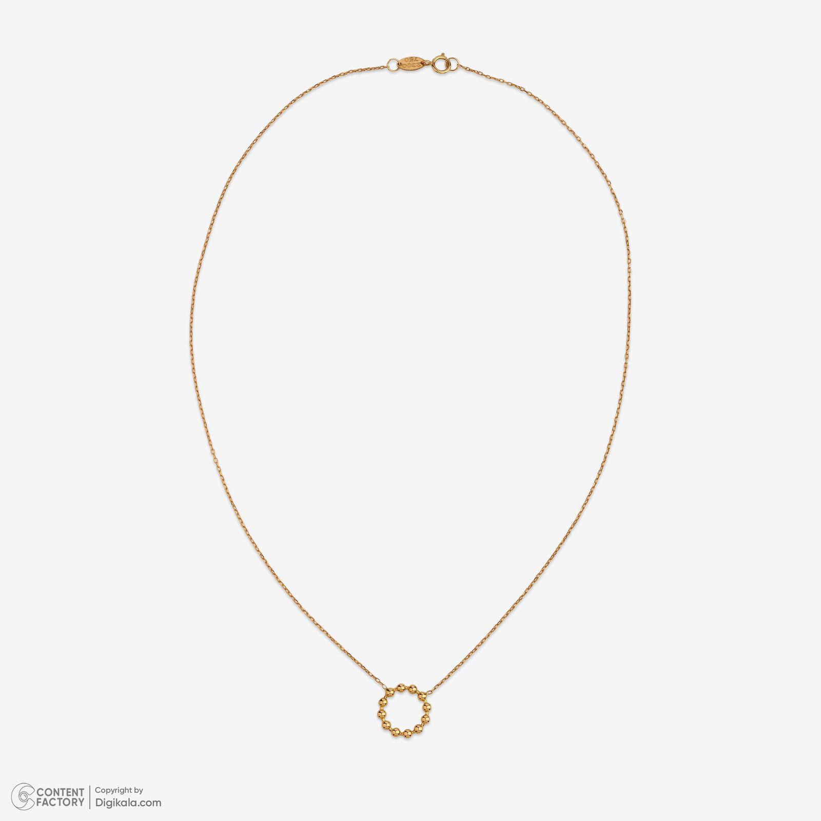 گردنبند طلا 18 عیار زنانه با طرح حلقه‌ای (فلامینگو) روبی آرت گالری مدل 234864 -  - 8