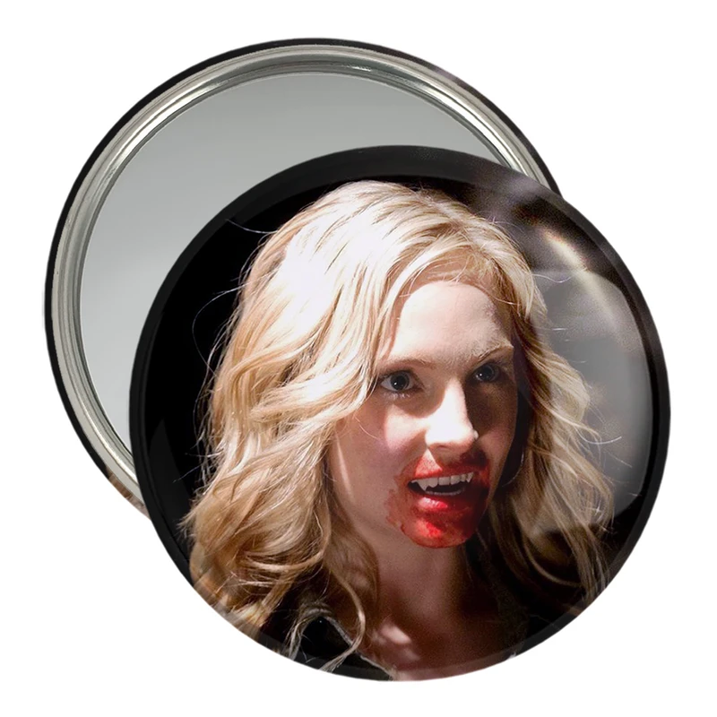 آینه جیبی خندالو مدل کارولاین فوربز خاطرات یک خون آشام The Vampire Diaries  کد 20256