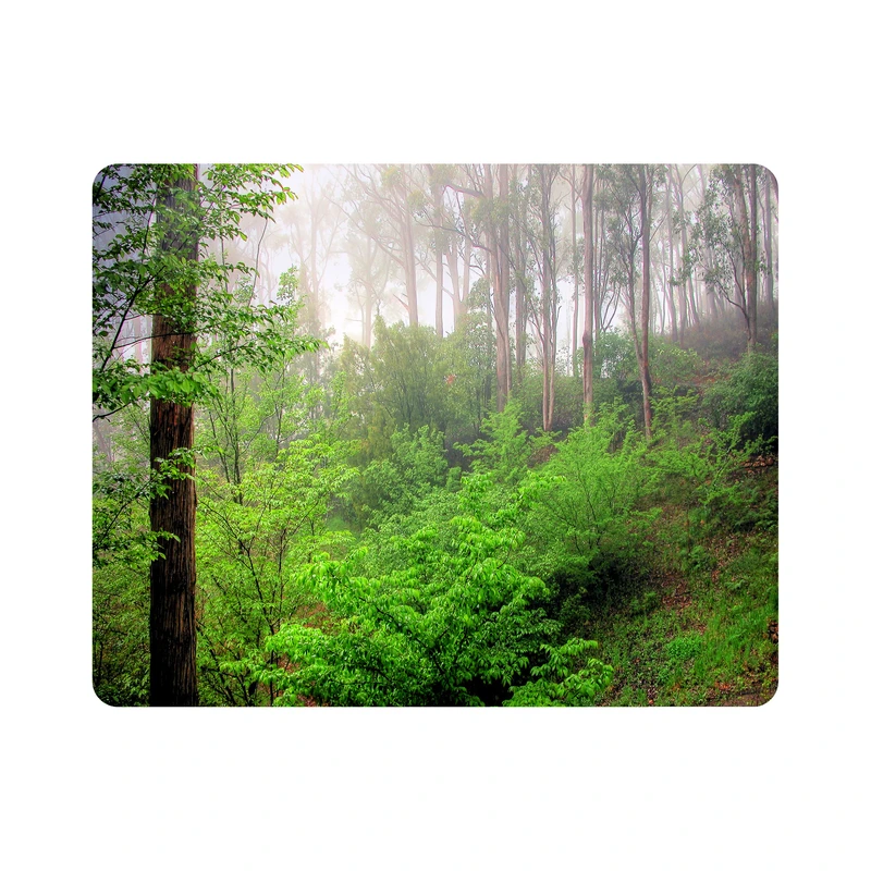 ماوس پد اطلس آبی طرح جنگل و درخت  مدل T7042