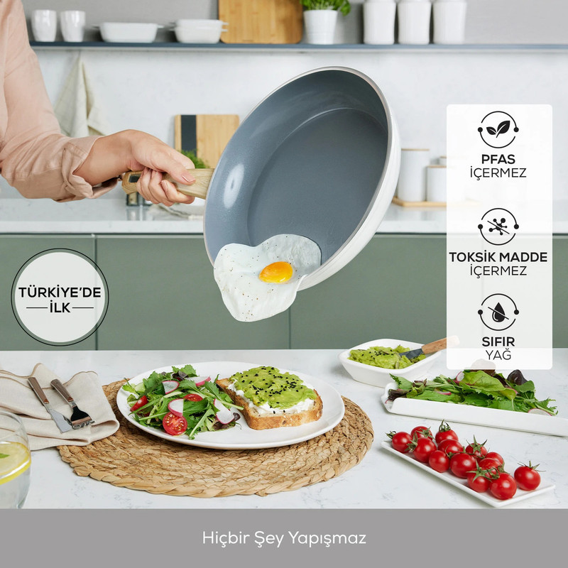 سرویس پخت و پز 14 پارچه کاراجا مدل Swiss Crystal Creamy