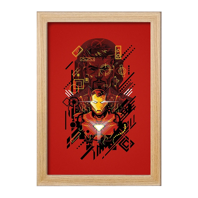 تابلو خندالو مدل مرد آهنی مارول (Marvel) کد F10747
