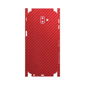 MAHOOT Red-Fiber-FullSkin Cover Sticker for Samsung Galaxy J6 Plus