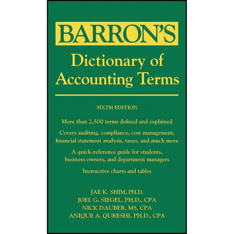کتاب Dictionary of Accounting Terms  اثر جمعي از نويسندگان انتشارات Barron s Educational Series