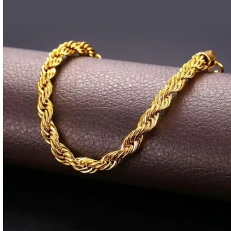 دستبند زنانه مدل طنابی کد DB8000