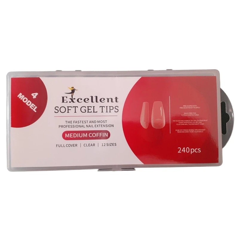  تیپ ژلیکس اکسلنت مدل MEDIUM COFFIN بسته 240 عددی