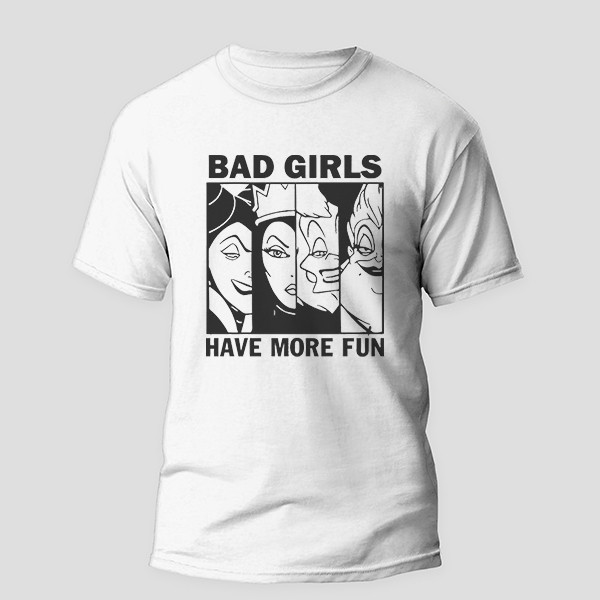 تی شرت آستین کوتاه دخترانه مدل bad girls کد z038