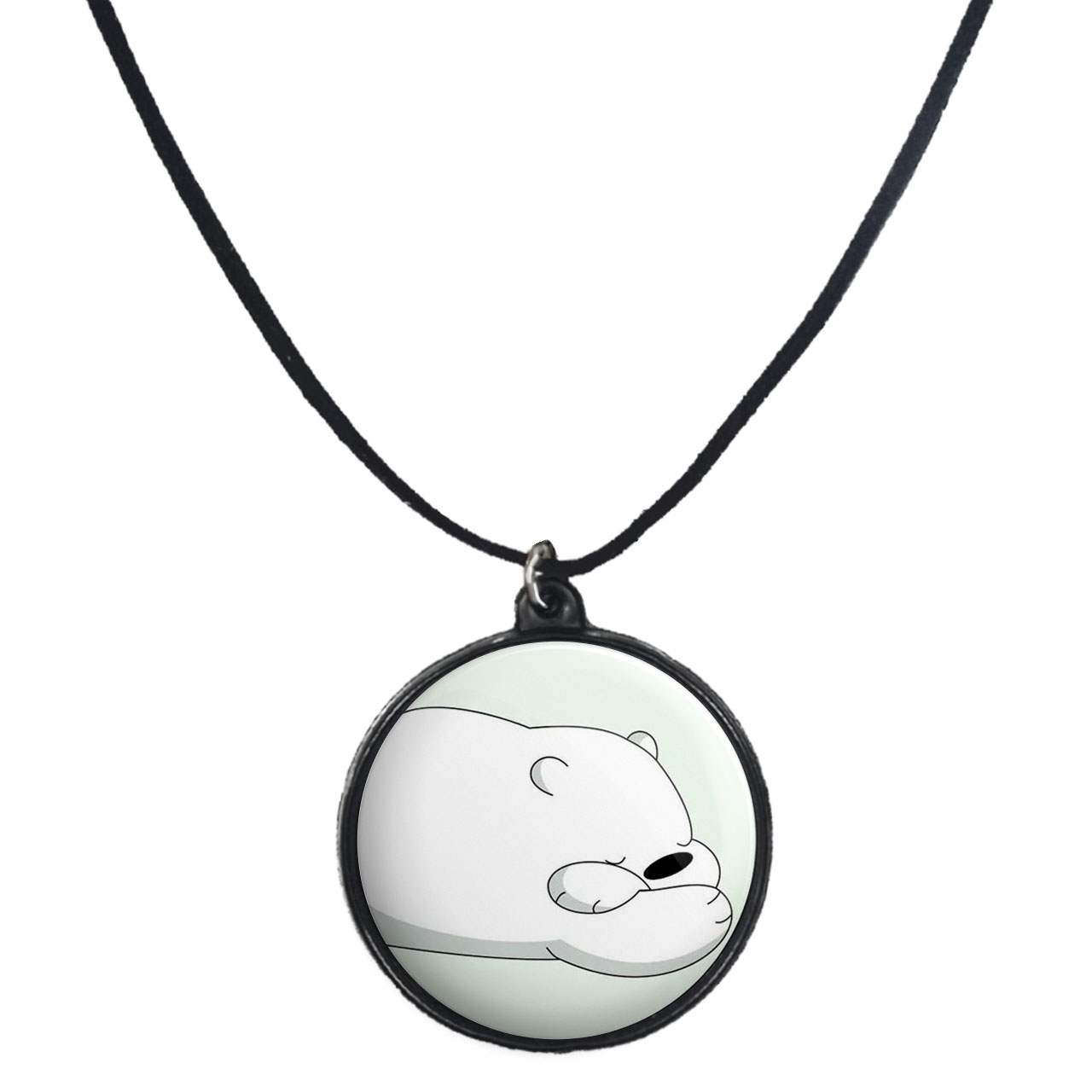 گردنبند پرمانه طرح خرس‌های کله‌فندقی کد pmb.10267 مدل دو طرفه