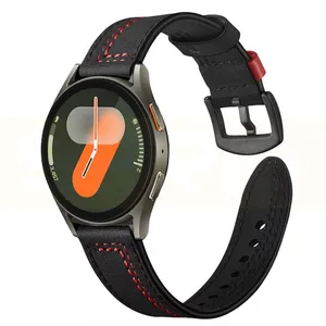 Sprig Leather ORIGI model strap suitable for Samsung Galaxy Watch 4/5/6/7/FE size 40/43/44/46/47mm