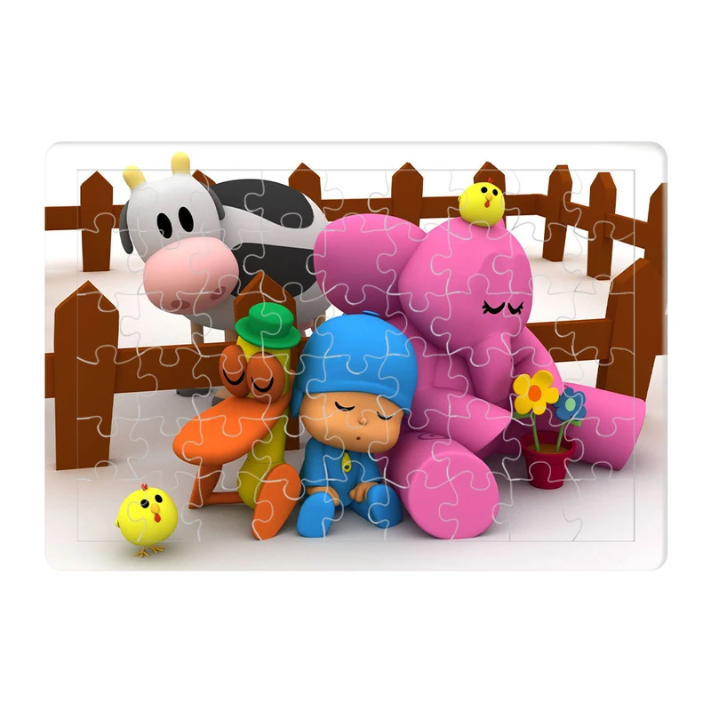 پازل 54 تکه هومرو مدل PL234 طرح انیمیشن پوکویو