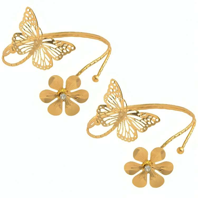 پرده جمع کن مدل FLOWERBFLY01 مجموعه دو عددی