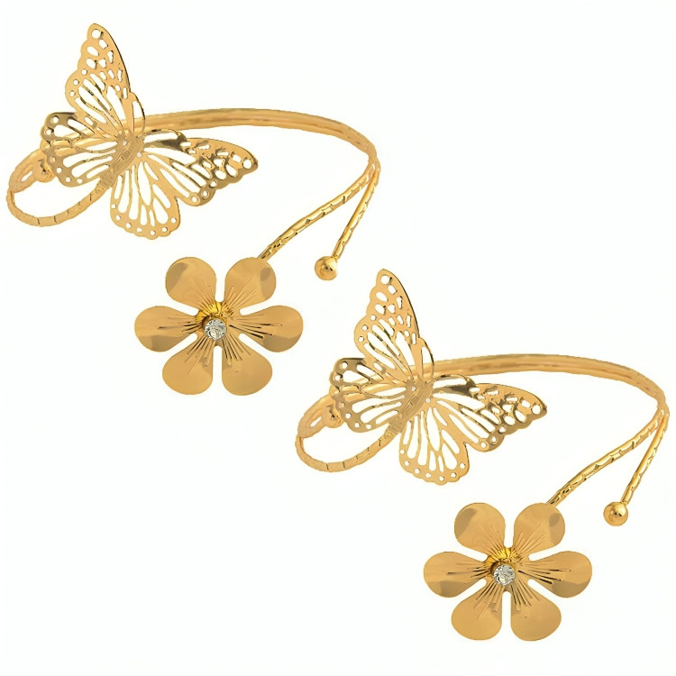 پرده جمع کن مدل FLOWERBFLY01 مجموعه دو عددی