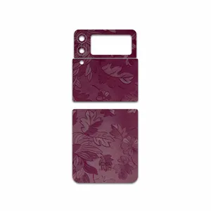 MAHOOT Red-Wildflower Cover Sticker for Samsung Galaxy Z Flip3 5G