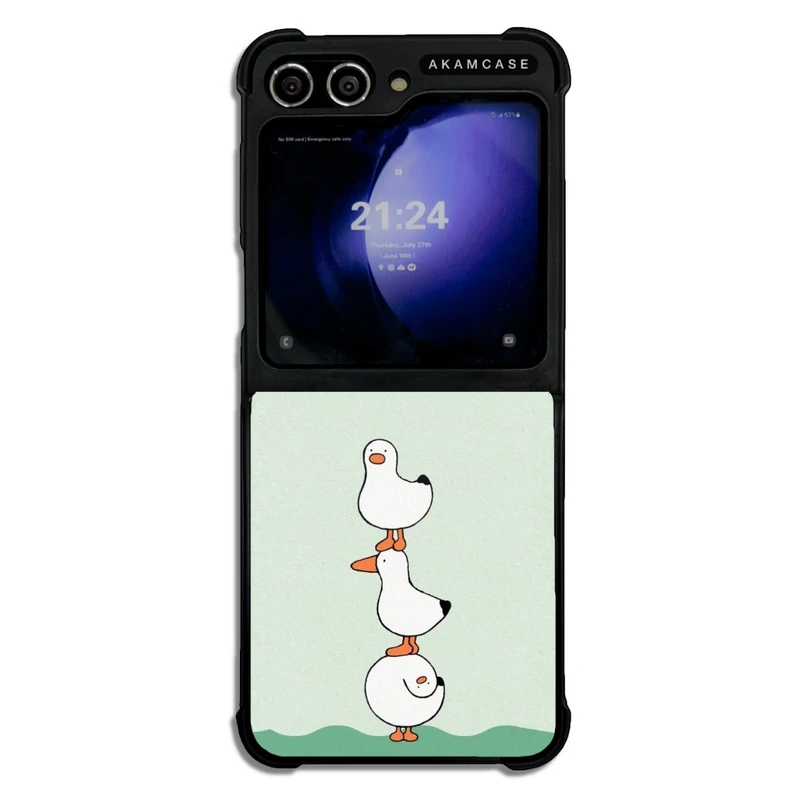 کاور آکام مدل AMC-WSGZFLIP5-DUCKS1 مناسب برای گوشی موبایل سامسونگ Galaxy Z Flip 5