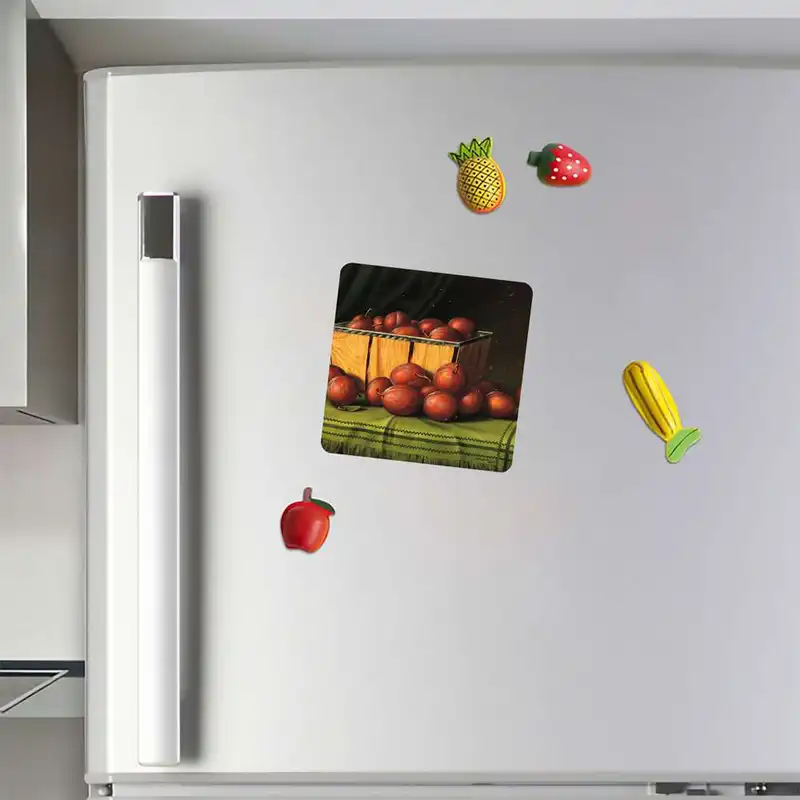 مگنت طرح نقاشی رنگ روغن میوه مدل mg10423