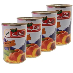 کمپوت هلو انتخاب - 420 گرم بسته 4 عددی