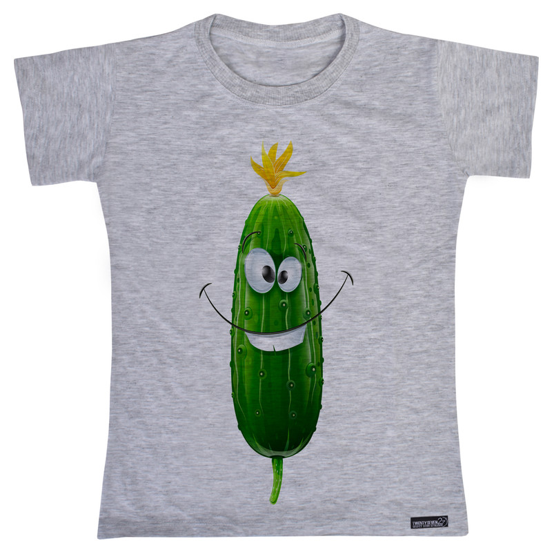 تی شرت آستین کوتاه پسرانه 27 مدل Smiling Cucumber کد MH780