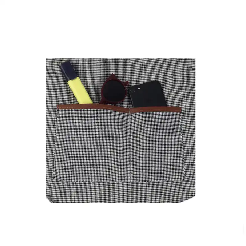 کیف دوشی رنگ تا رنگ مدل زنبیلی طرح گربه رنگی