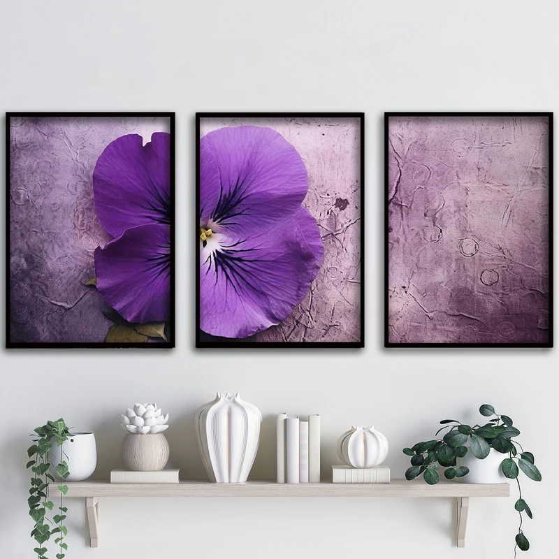 تابلو آتریسا طرح آبستره مدل ATA89 مجموعه 3 عددی 