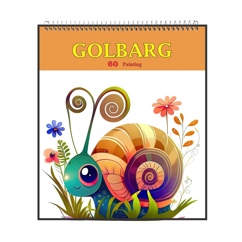 دفتر نقاشی 60 برگ گلبرگ مدل حلزون کد 1445