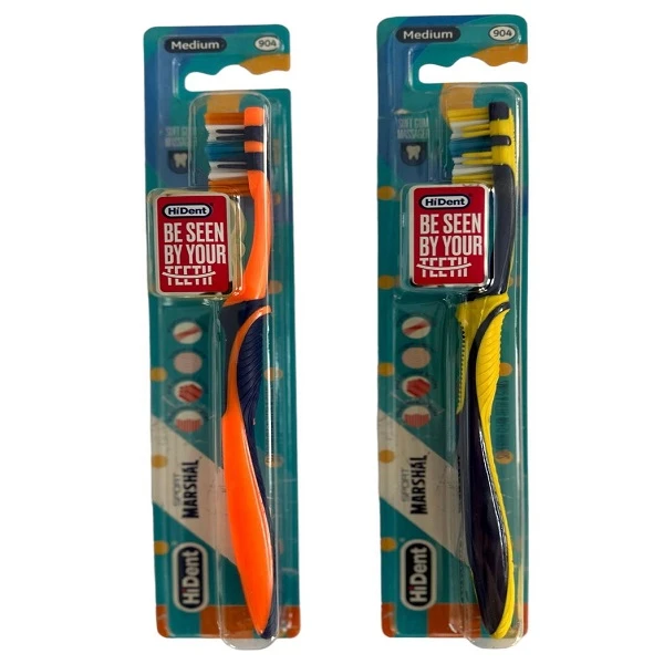 مسواک هایدنت مدل مارشال 904 با برس متوسط مجموعه 2 عددی