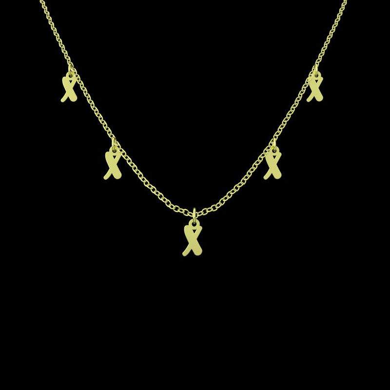 گردنبند طلا 18 عیار زنانه مدوپد مدل حرف X کد RNA17012