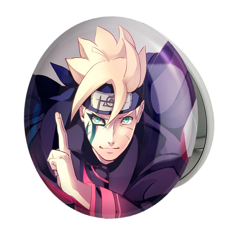 آینه جیبی خندالو طرح بوروتو اوزوماکی انیمه ناروتو  Naruto مدل تاشو کد 11251 