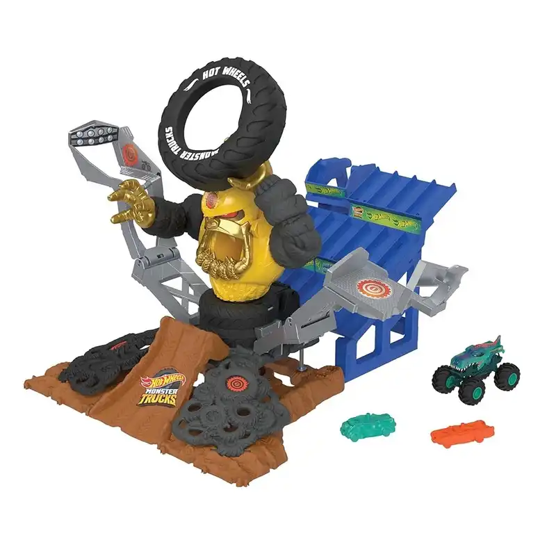 کیت ماشین بازی هات ویلز مدل Mega Wrex vs Crushzilla Takedown کد HPN71