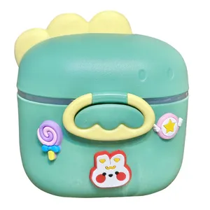 ظرف نگهدارنده شیرخشک کودک مدل دایناسور کد 1001 ظرفیت 400 میلی لیتر
