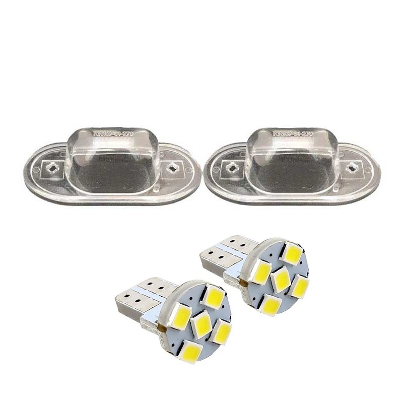 چراغ پلاک خودرو کالانیکس مدل EK-PRIDEWH5SMD-10689 مناسب برای پراید به همراه لامپ مجموعه 4 عددی