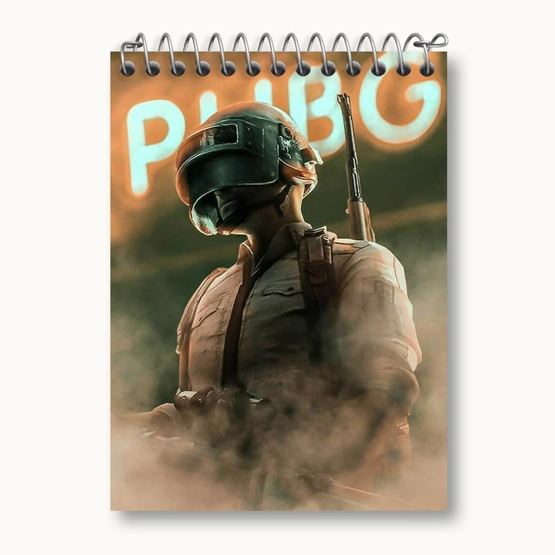 دفتر یادداشت 50 برگ خندالو مدل بازی پابجی PUBG کد 3777