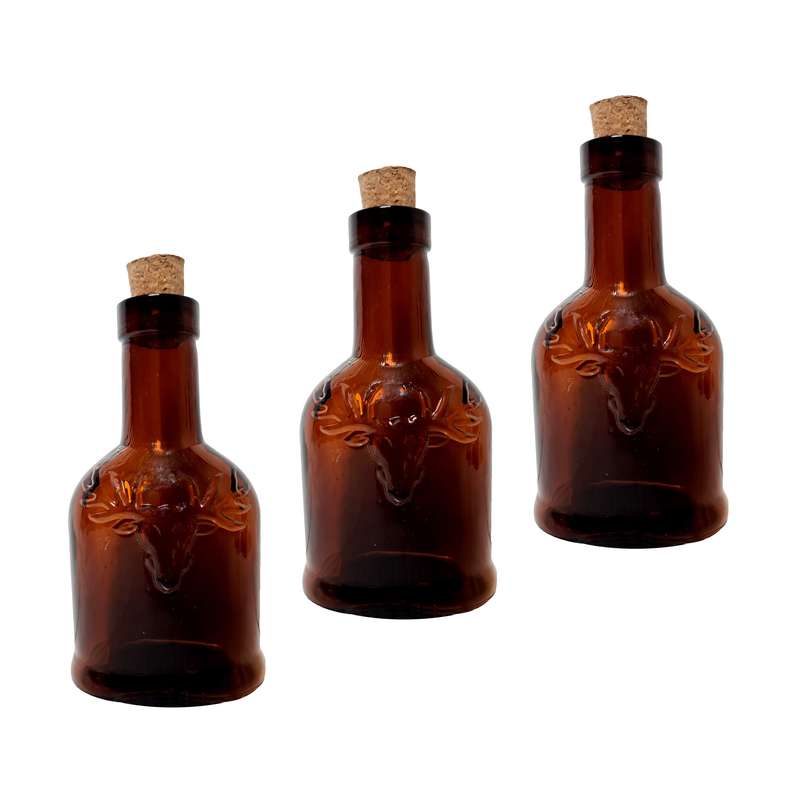 بطری مدل گوزن چوب پنبه کد SMALL-3 مجموعه 3 عددی بطری مدل گوزن چوب پنبه کد SMALL-3 مجموعه 3 عددی