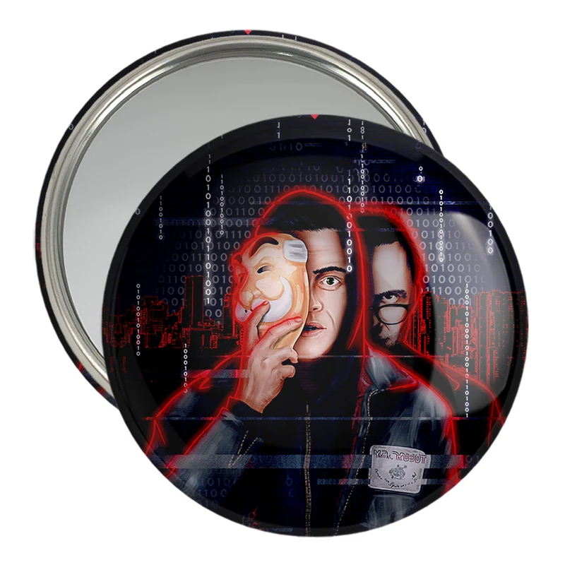 آینه جیبی خندالو مدل الیوت الدرسون سریال آقای ربات Mr.Robot  کد 10240