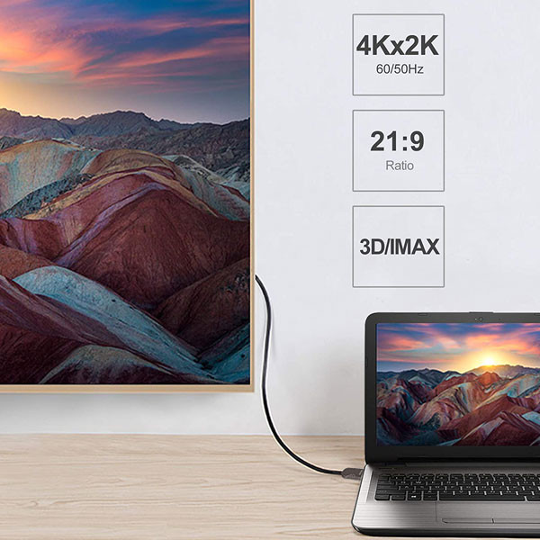 کابل HDMI 2.0 یونیتک مدل Y-C1033BK طول 50متر 2