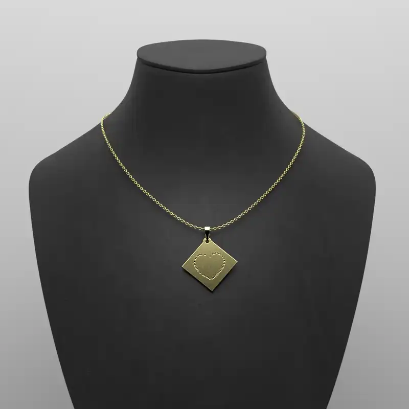 گردنبند طلا 18 عیار زنانه مدوپد مدل اشک اسلیمی کد CA10570