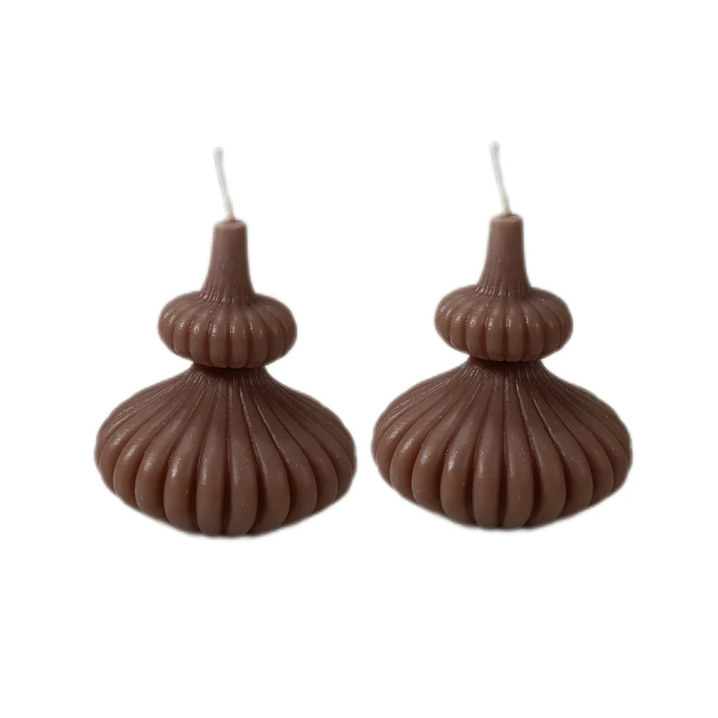 شمع مدل استوانه شیاردار کد PD71 مجموعه 2 عددی