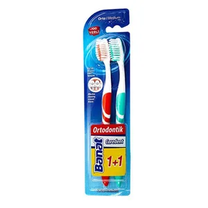 مسواک بنات مدل caredent 1+1 با برس متوسط