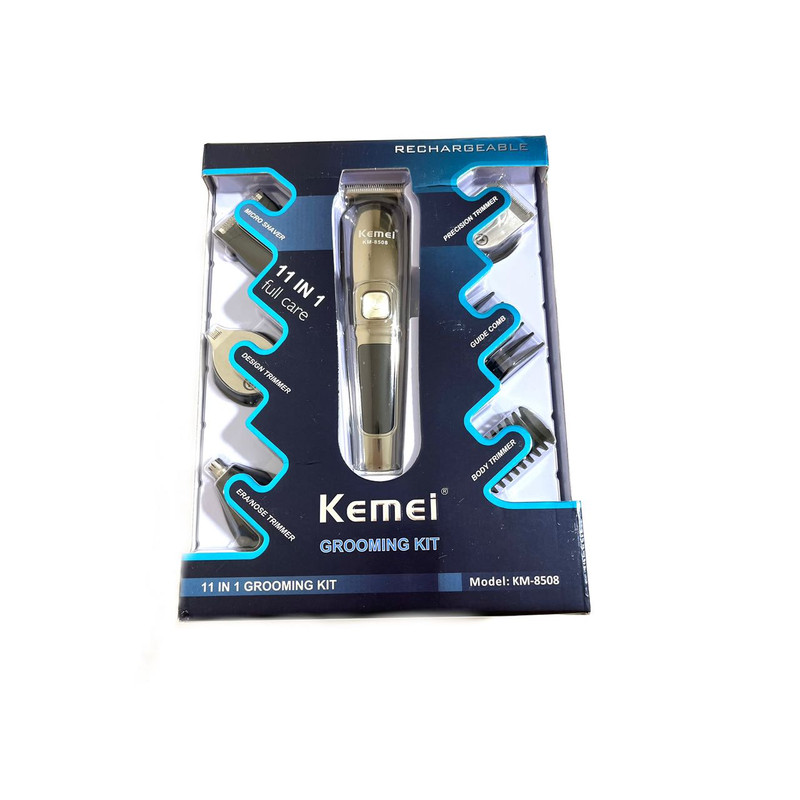 ست ماشین اصلاح موی صورت و بدن کیمی مدل KM-8508 ست ماشین اصلاح موی صورت و بدن کیمی مدل KM-8508