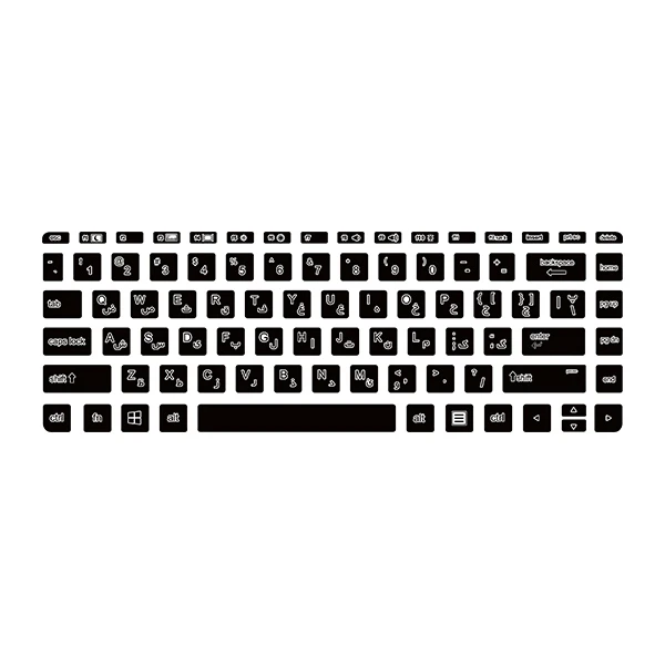 برچسب حروف فارسی کیبورد توییجین و موییجین مدل 01 مناسب برای لپ تاپ اچ پی  430 g3