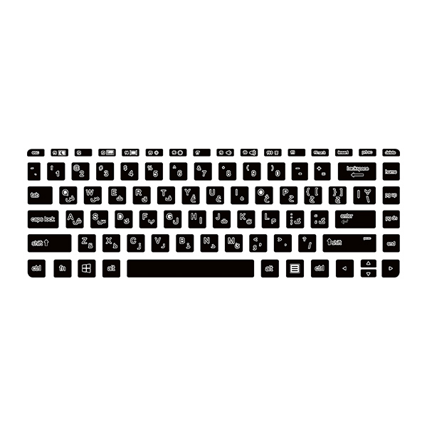 برچسب حروف فارسی کیبورد توییجین و موییجین مدل 01 مناسب برای لپ تاپ اچ پی 430 g3