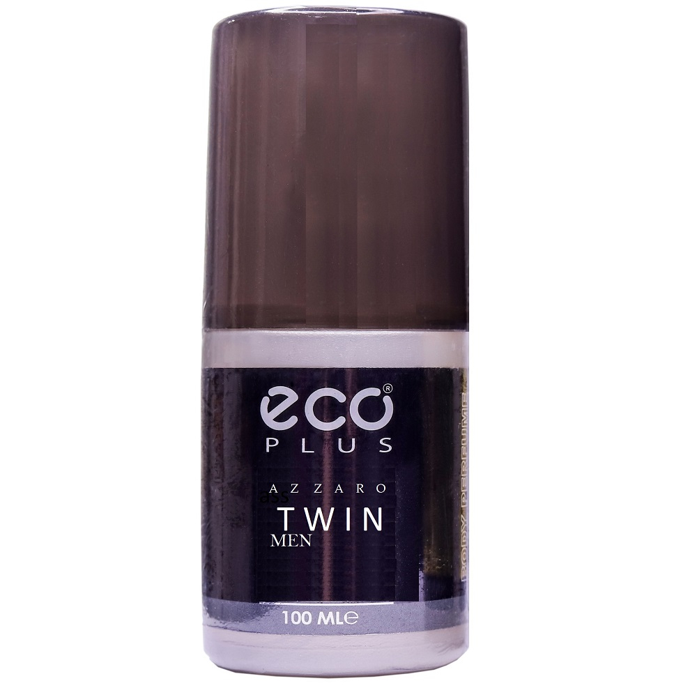 بادی پرفیوم مردانه اکو پلاس مدل Azzaro Twin حجم 100 میلی لیتر