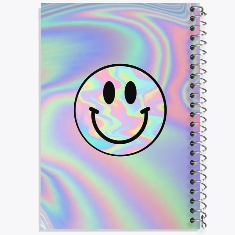 دفتر ژورنال نویسی 50 برگ خندالو مدل نقطه ای طرح ایموجی (Emoji) کد N1778