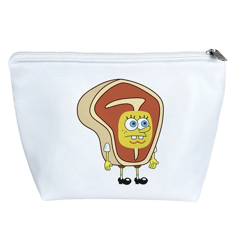 کیف لوازم آرایش دخترانه خندالو مدل باب اسفنجی کد 5755