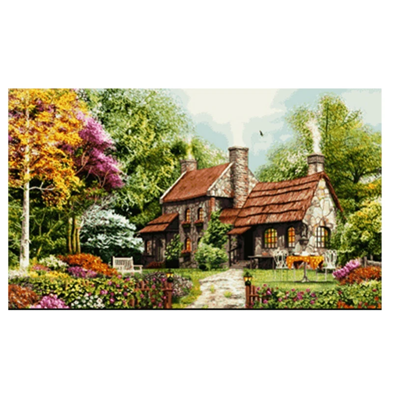 نخ و نقشه تابلوفرش طرح منظره کد 23250