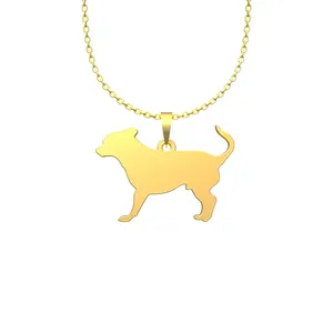 گردنبند طلا 18 عیار زنانه مدوپد مدل سگ کد J2-1-1244
