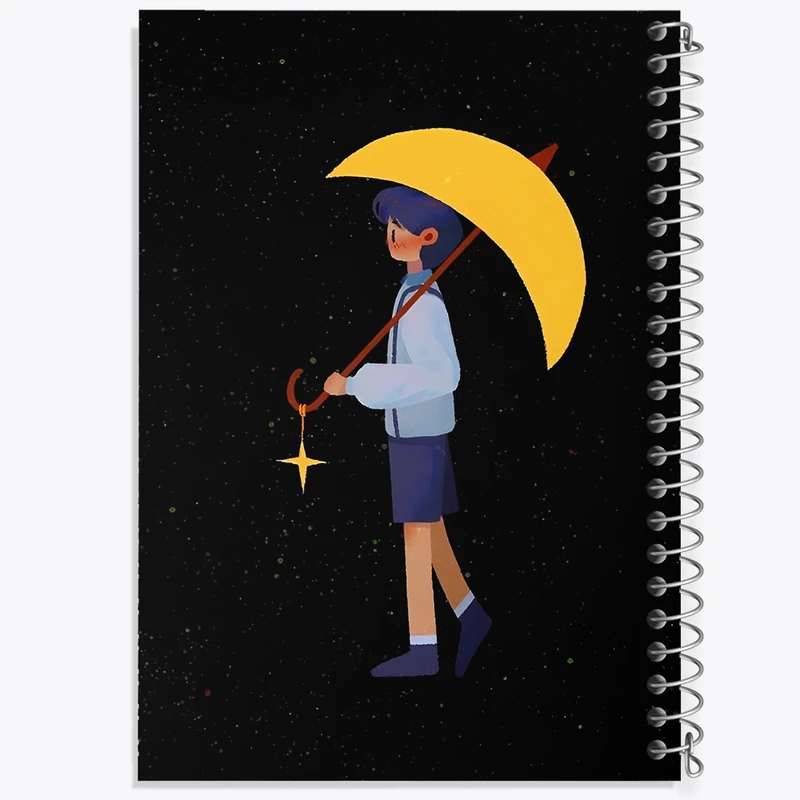 دفتر ژورنال نویسی 50 برگ خندالو مدل نقطه ای طرح دخترانه کد N3071