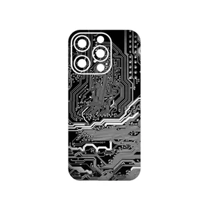 MAHOOT Black_Printed_Circuit_Board Cover Sticker for Apple iPhone 14 Pro